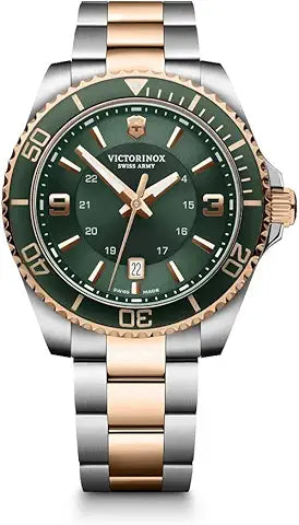 Two-Tone Automatic Champagne Dial Watch