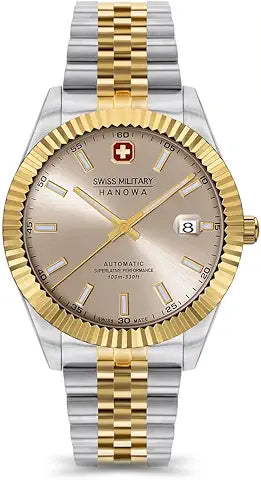 Two-Tone Automatic Champagne Dial Watch