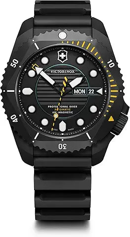 Black Professional Diver Automatic Watch